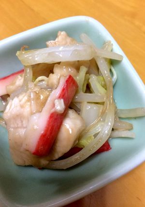 鶏胸肉＆もやし＆白菜のオイマヨ炒め♡-レシピのメイン写真
