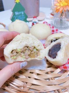 糖質制限♡ふわふわ肉まん、あんまんの皮-レシピのメイン写真
