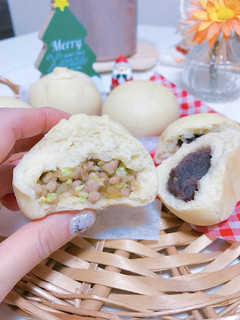 糖質制限♡ふわふわ肉まん、あんまんの皮-レシピのメイン写真