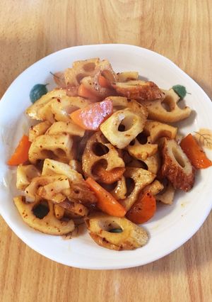 れんこんとちくわのきんぴら♡お弁当にも-レシピのメイン写真