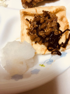 たんぱく質を!油揚げのさっぱり納豆のせ-レシピのメイン写真