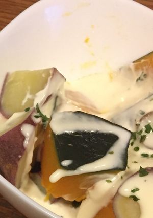 南瓜とさつまいものクリームソース-レシピのメイン写真
