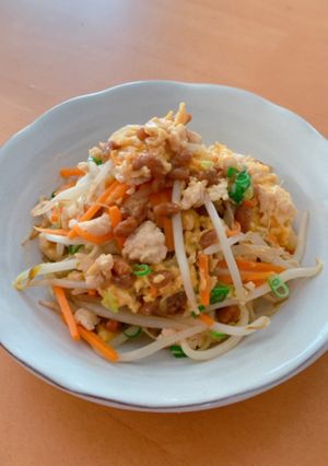 鶏ひき肉と納豆の⭐たまご炒め-レシピのメイン写真
