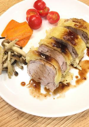 クリスマスに！豚ヒレ肉のパイ包み焼き-レシピのメイン写真