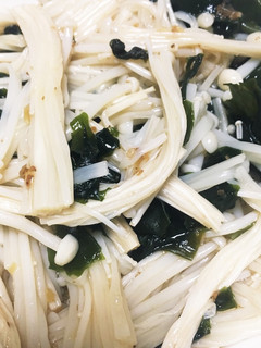 レンジで簡単!きのことわかめのナムル!-レシピのメイン写真