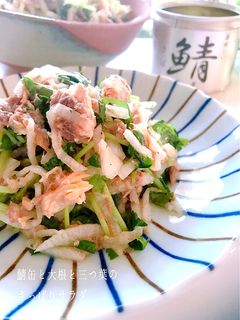 鯖缶と大根と三つ葉の和サラダ-レシピのメイン写真