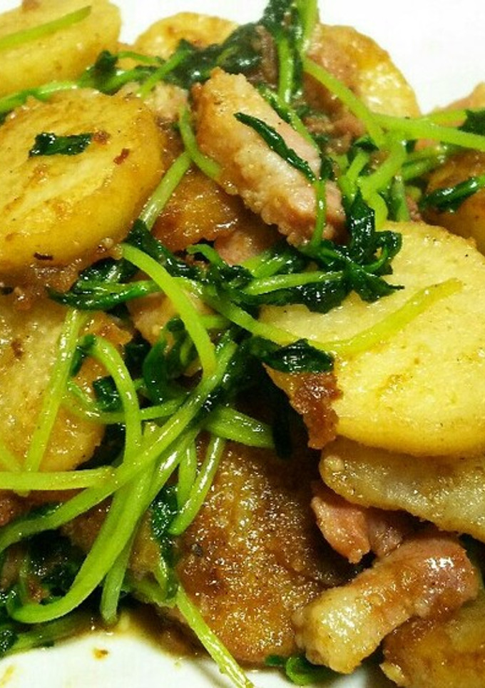 長芋と豆苗のサクッと炒め-レシピのメイン写真
