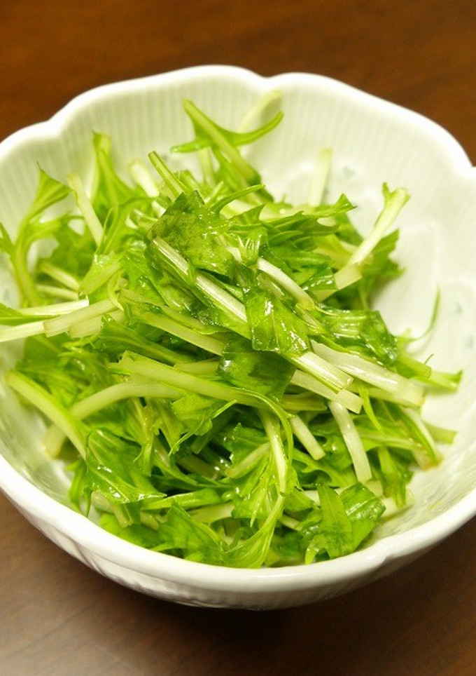 簡単小鉢！ゆず風味☆水菜のお浸し-レシピのメイン写真