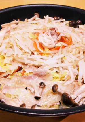 忙しい時に♫フライパンで簡単重ね蒸し鍋-レシピのメイン写真