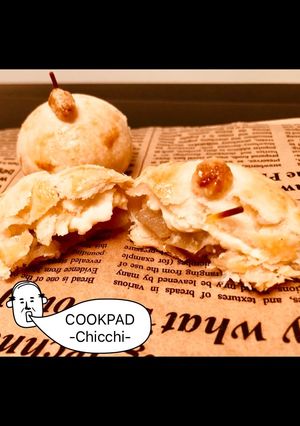 余り物で小さなクリームチーズリンゴパイ-レシピのメイン写真