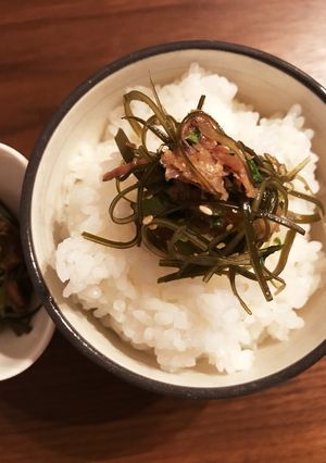 出汁ガラで作る大根の葉のおかか梅昆布-レシピのメイン写真
