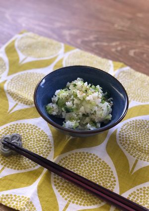 菜めし(大根や蕪の葉を塩もみして混ぜる)-レシピのメイン写真