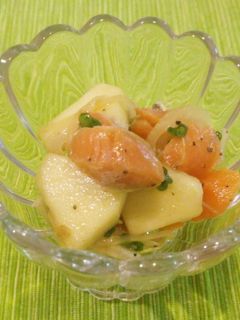 サーモンとりんごのマリネ-レシピのメイン写真