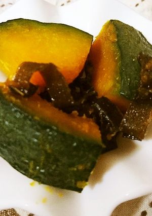 冬に食べたい♪かぼちゃの昆布煮-レシピのメイン写真