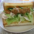 こんな感じ?バンバンジーサンド☆