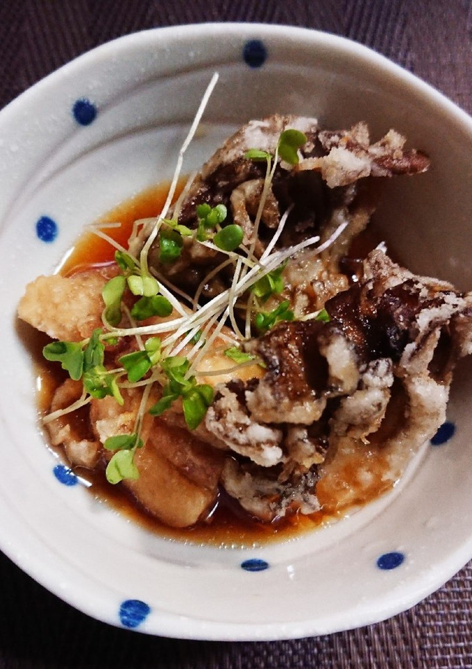 舞茸と鶏の揚げだし-レシピのメイン写真