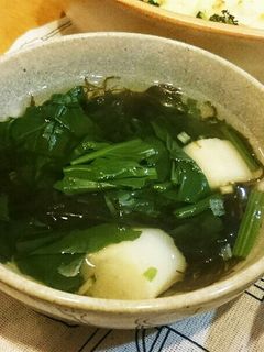 簡単あるものでもずくスープ-レシピのメイン写真