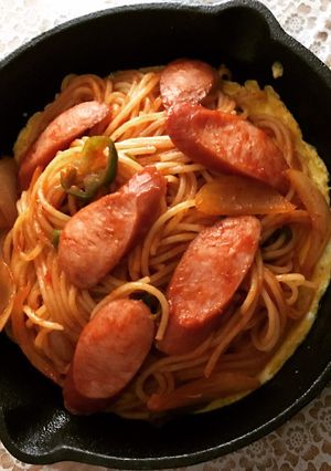 10分で出来る鉄板ナポリタン-レシピのメイン写真