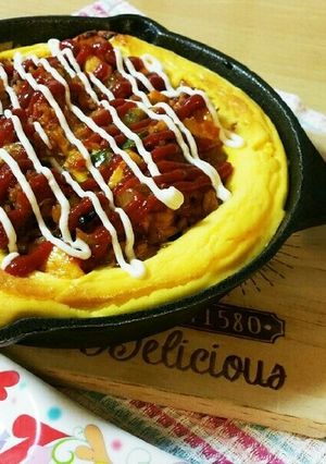 スキレットで！変わりオムライス-レシピのメイン写真