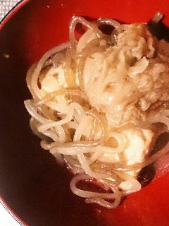 簡単牛筋と豆腐の煮物-レシピのメイン写真