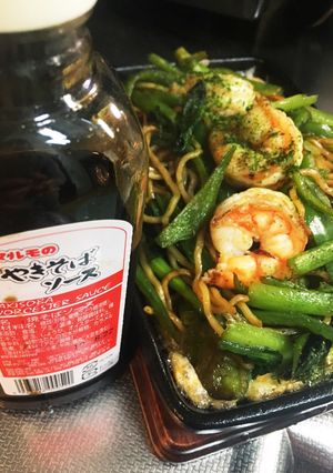 鉄板海老ソース焼きそば(*^^*)♪-レシピのメイン写真