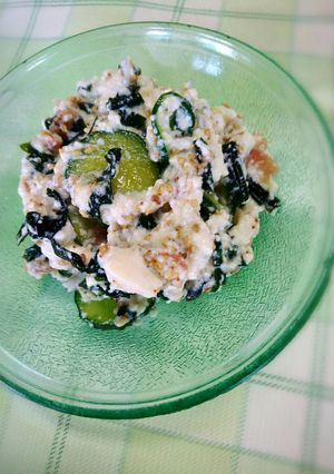 5分。すっごく簡単しらす豆腐サラダ-レシピのメイン写真