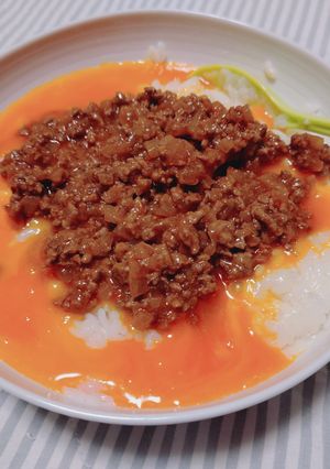 卵かけご飯〜タコミートをのせて〜-レシピのメイン写真