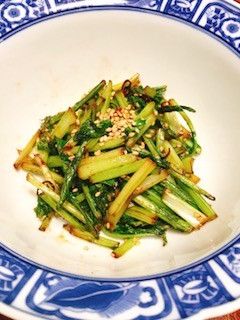 蕪の葉のピリ辛ごま油炒め-レシピのメイン写真