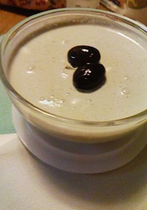 黒豆を煮たら黒糖デザート☆黒豆ムース-レシピのメイン写真