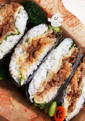 簡単焼肉チーズおにぎらず-レシピのメイン写真