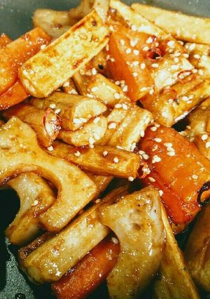 【再利用】太いきんぴらごぼう-レシピのメイン写真