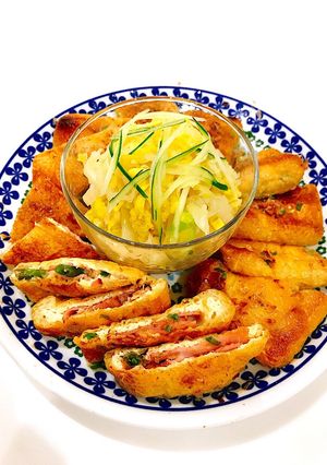 油揚げツナマヨベーコンチーズ焼き-レシピのメイン写真