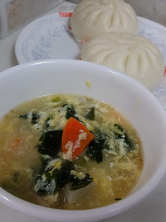中華まん&わかめ焙煎ごま野菜スープ-レシピのメイン写真