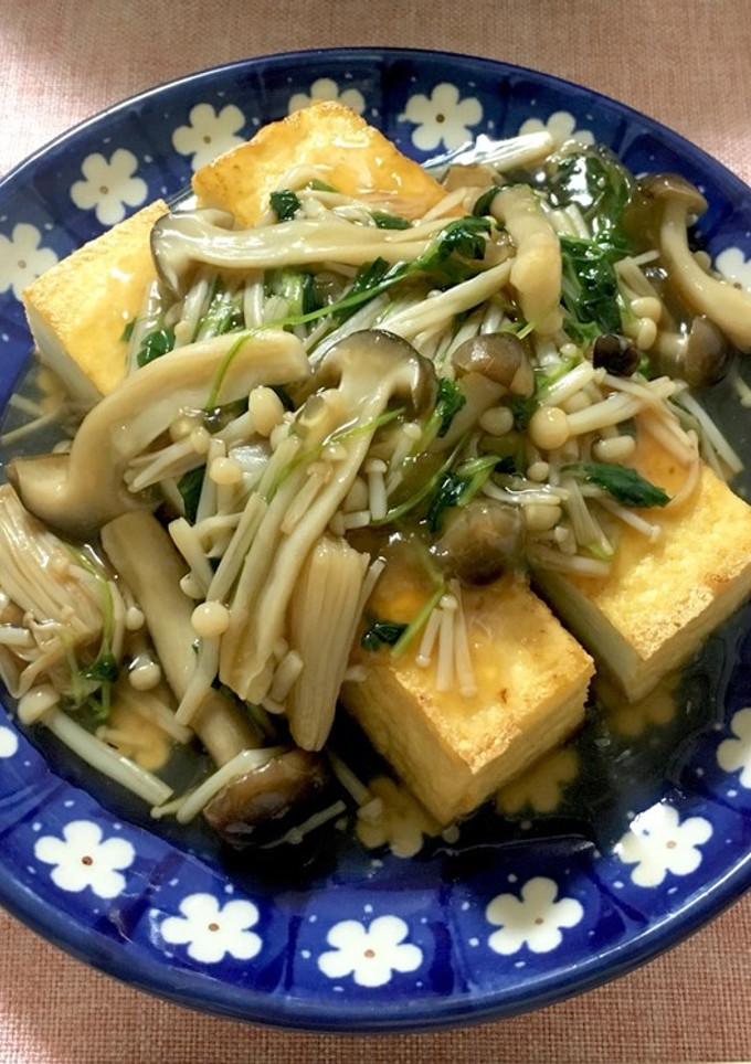 お手軽厚揚げのきのこあんかけ-レシピのメイン写真