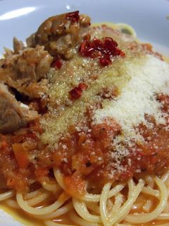 やわらかチキンのパスタ トマト風味-レシピのメイン写真