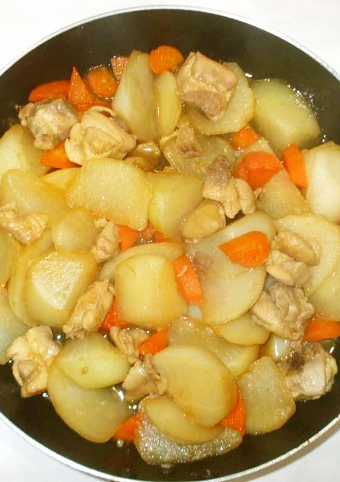 皮付き大根と鶏の煮物♪簡単-レシピのメイン写真