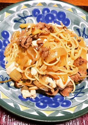2日目アレンジ★すき焼きパスタ-レシピのメイン写真