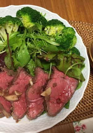 湯煎で簡単！ローストビーフ-レシピのメイン写真