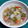 ウインナーと角切り野菜のコンソメスープ煮