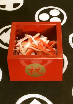 お節に☆カニカマでなんちゃって紅白生酢-レシピのメイン写真