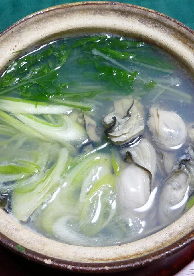 牡蠣のしゃぶしゃぶ風、小鍋仕立て-レシピのメイン写真