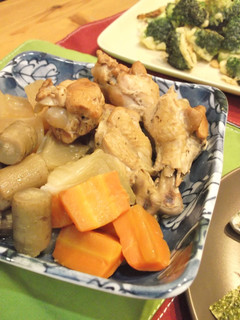 圧力鍋で♪手羽元と根菜の生姜醤油煮-レシピのメイン写真