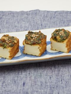 厚揚げのくるみ入りねぎ味噌焼き-レシピのメイン写真