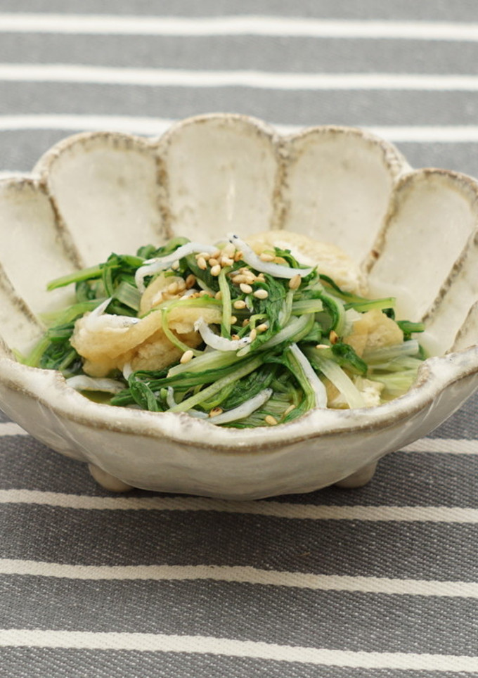 水菜としらすの煮浸し-レシピのメイン写真