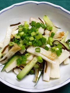 ちくわと長芋とキュウリの塩昆布和え-レシピのメイン写真