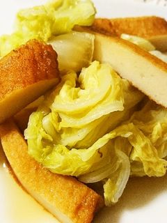 めんつゆで♪さつま揚げと白菜のくったり煮-レシピのメイン写真