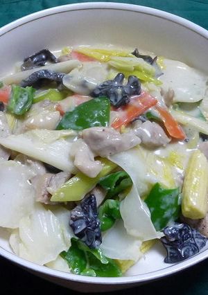 鶏もも肉と野菜の中華風クリーム煮-レシピのメイン写真