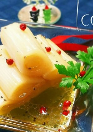 甘酸っぱい♡白ネギのスープ煮マリネ-レシピのメイン写真