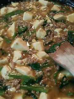 ほうれん草入り麻婆豆腐♪-レシピのメイン写真