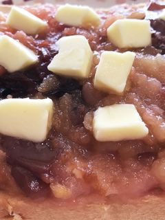 ♡贅沢に丸ごと1個♡焼き林檎トースト♡-レシピのメイン写真